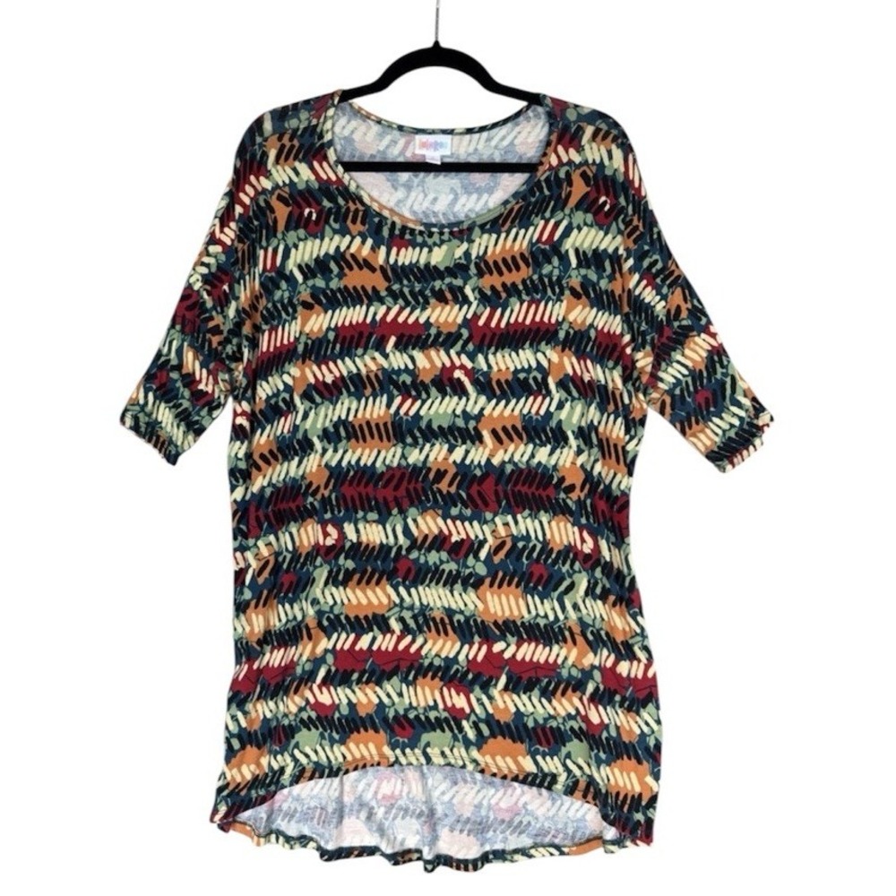 Lularoe Shirt Womens Small Irma Ladies Tunic Multi Color Loose Stretch Soft